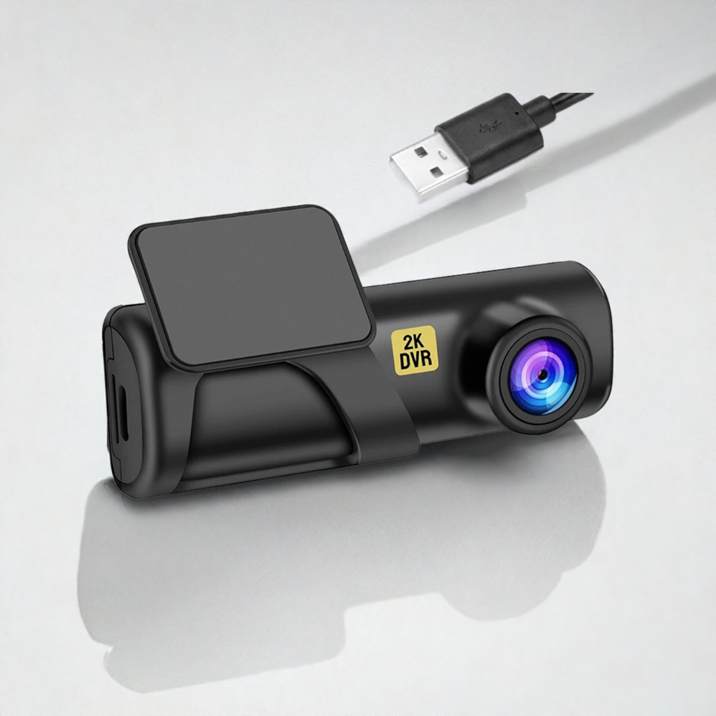 Single Lens 2k HD Dash Cam - Front View